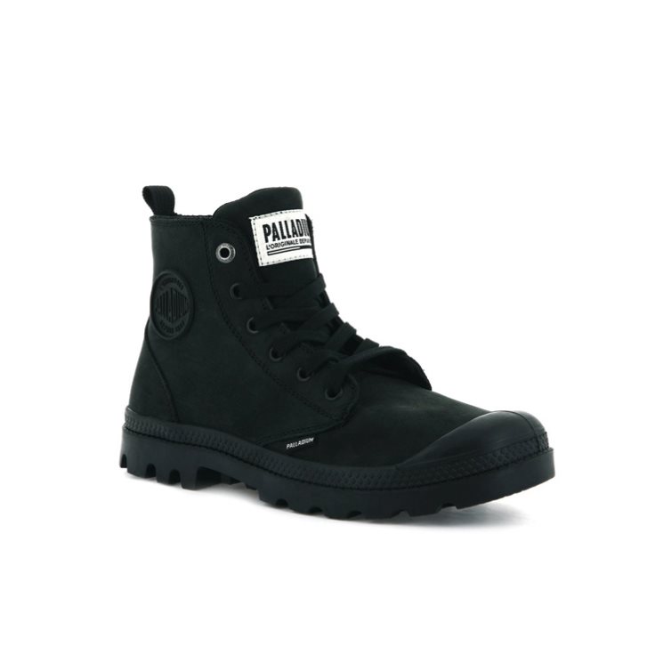 Dámské Boty Palladium Pampa Hi Zip Nubuck Černé | CZ TFI-49R